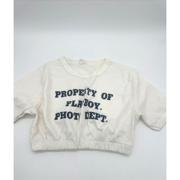 Vintage Property Playboy Photo Department Cropped Top USA Made Rare - Picture 1 of 5